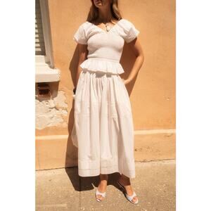 La Maregold The Amelia Maxi Skirt - XS Cloud White